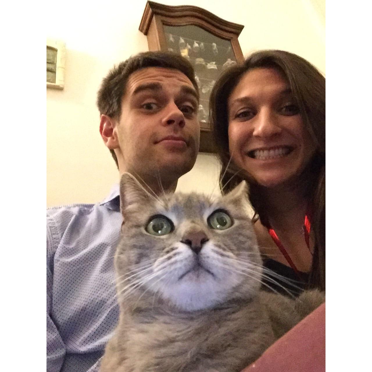 The first Christmas together, 2015.
[Maisons-Lafitte, Yvelines, France]