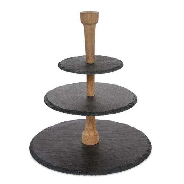 Boska Slate & Oak Tiered Stand