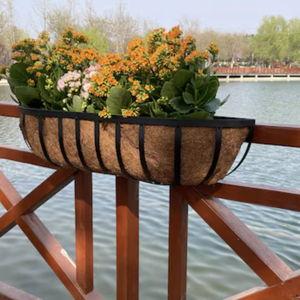Style Selections 7.0-in W x 7.5-in H x 7-in D Black Metal Indoor/Outdoor Deck box planter Stand Included