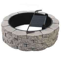 Crestone Heavy Duty Fire Pit Project Material List 4' 3" W x 1' 2" H at Menards®