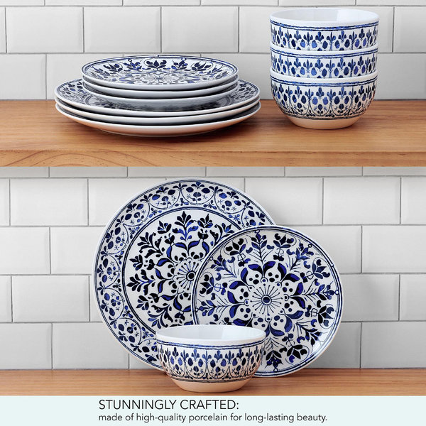Pfaltzgraff, Medallion Radiance 12-Piece Dinnerware Set, Service