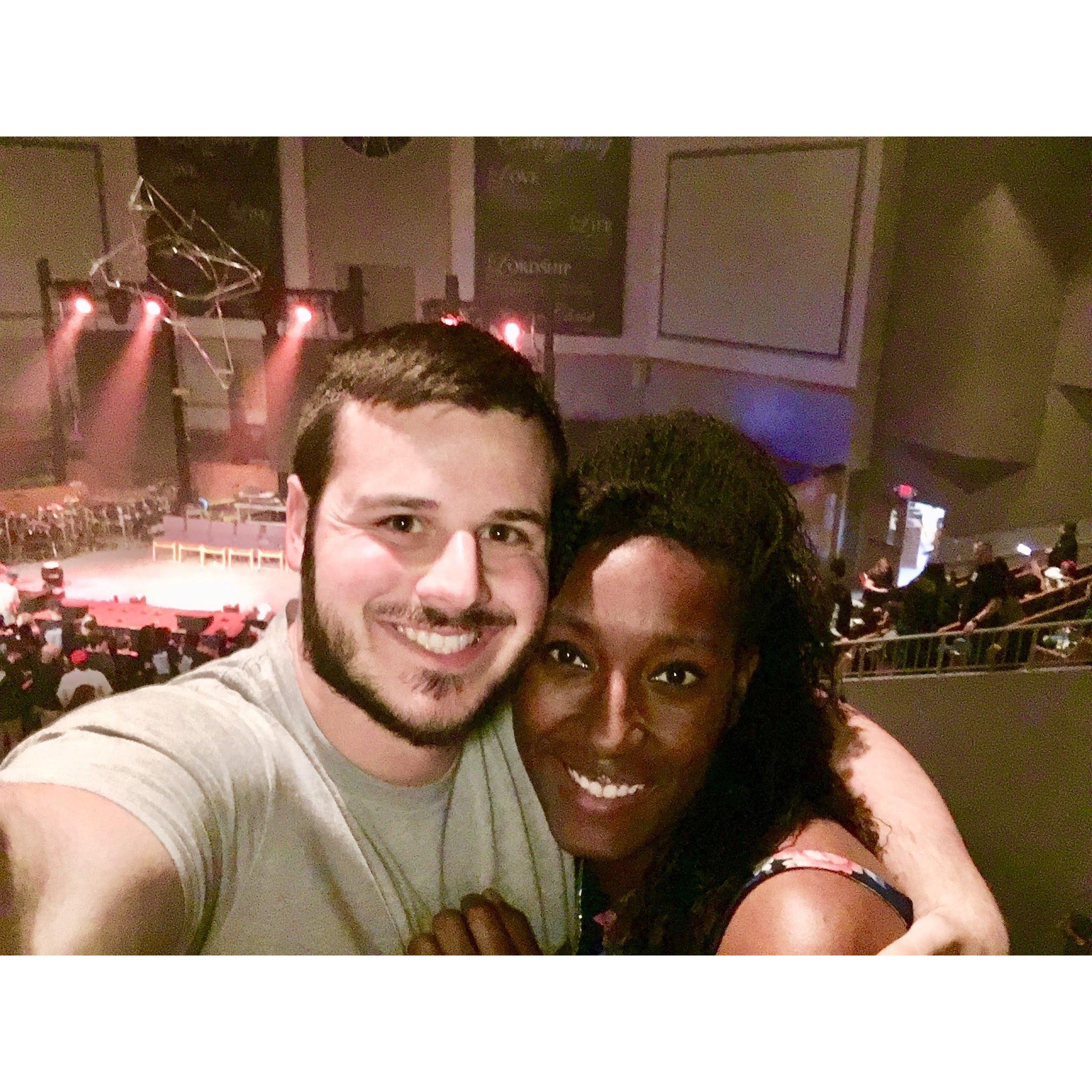 We went to see 116 Clique, a Christian rap group, together!