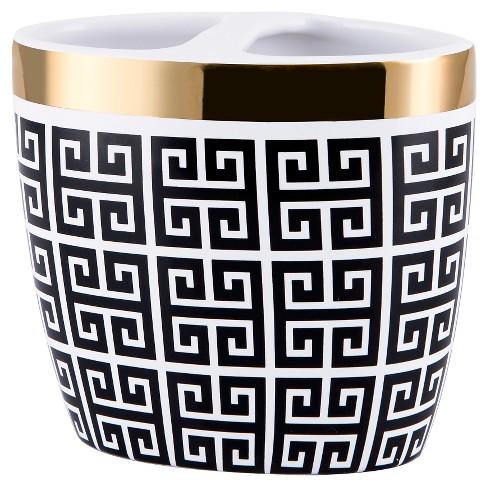 Derby Toothbrush Holder Black/White - Allure®