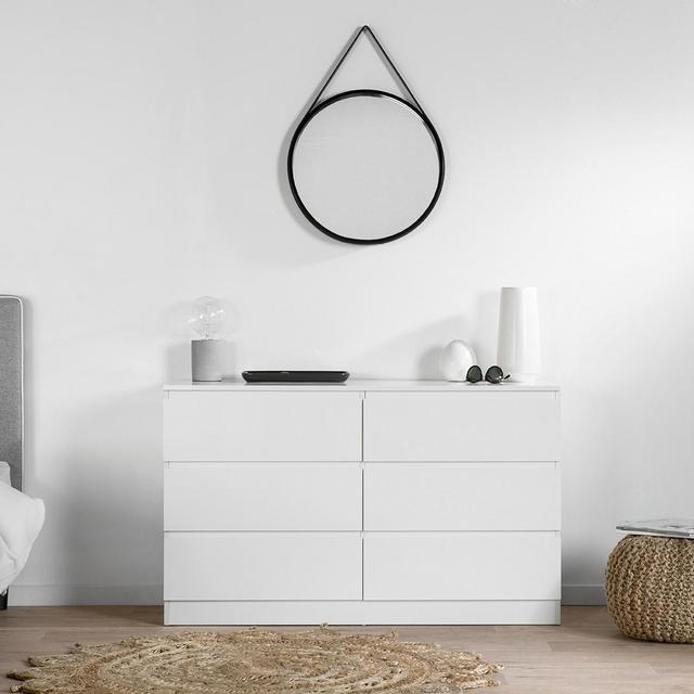 Jolt Six Drawer Dresser- Wide