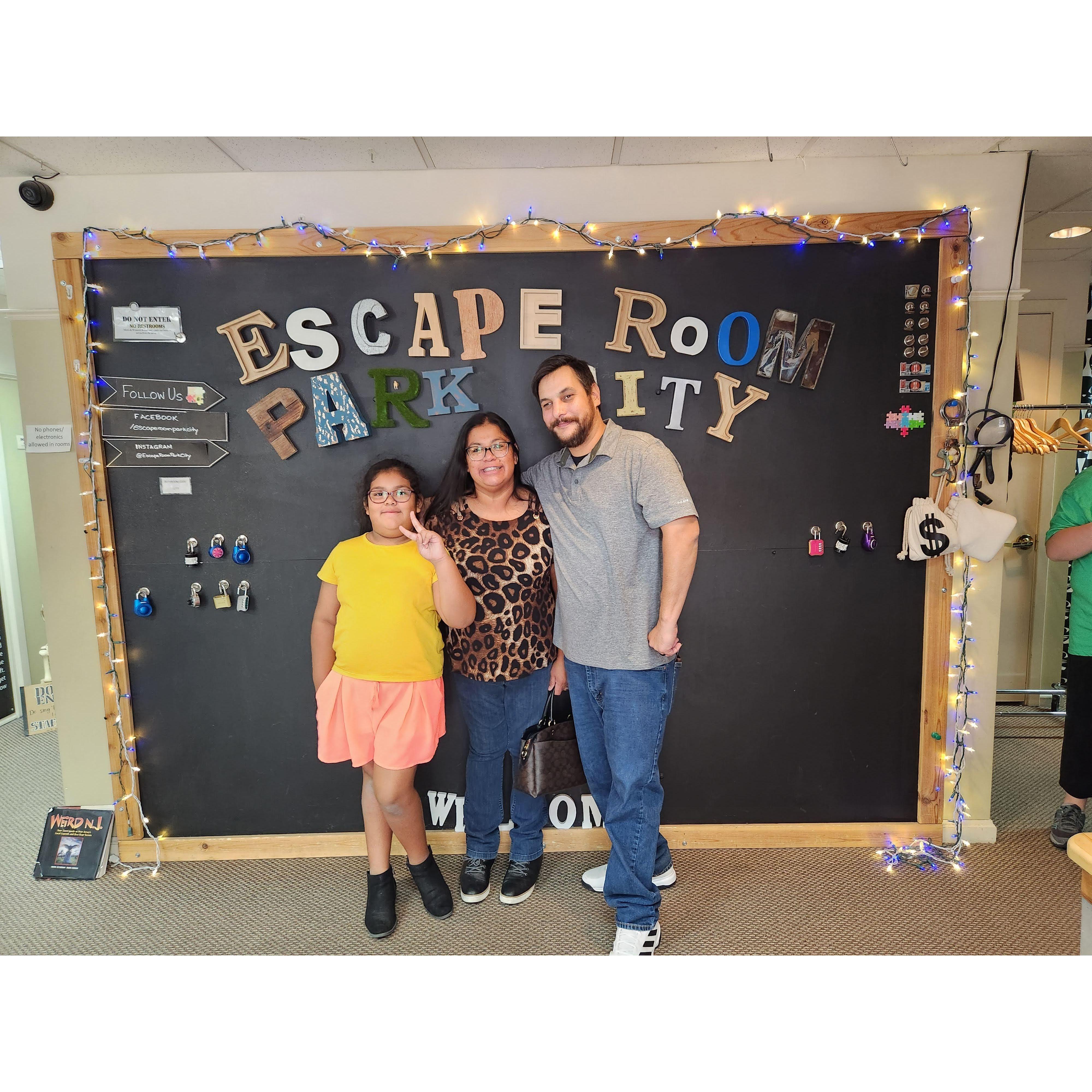 1st Escape room adventure