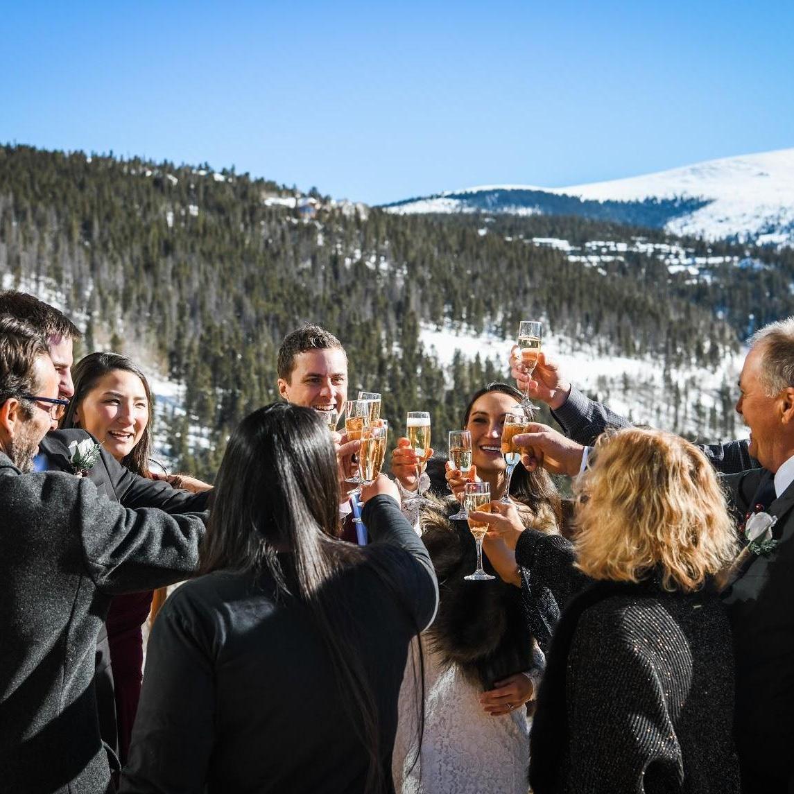 Finally Mr. and Mrs. Justice! The Lodge at Breckenridge, CO, December 20th, 2019.