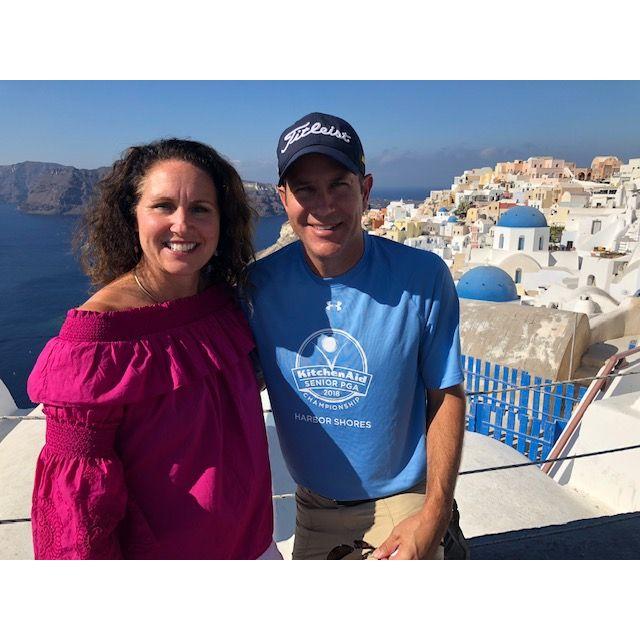 In Santorini, Greece.