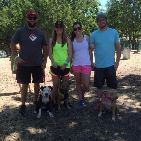 Bully walk with Jenny, Todd, Tatum, and the pups