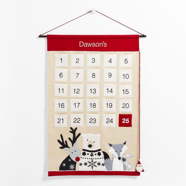 Winter Friends Large Fabric Advent Calendar