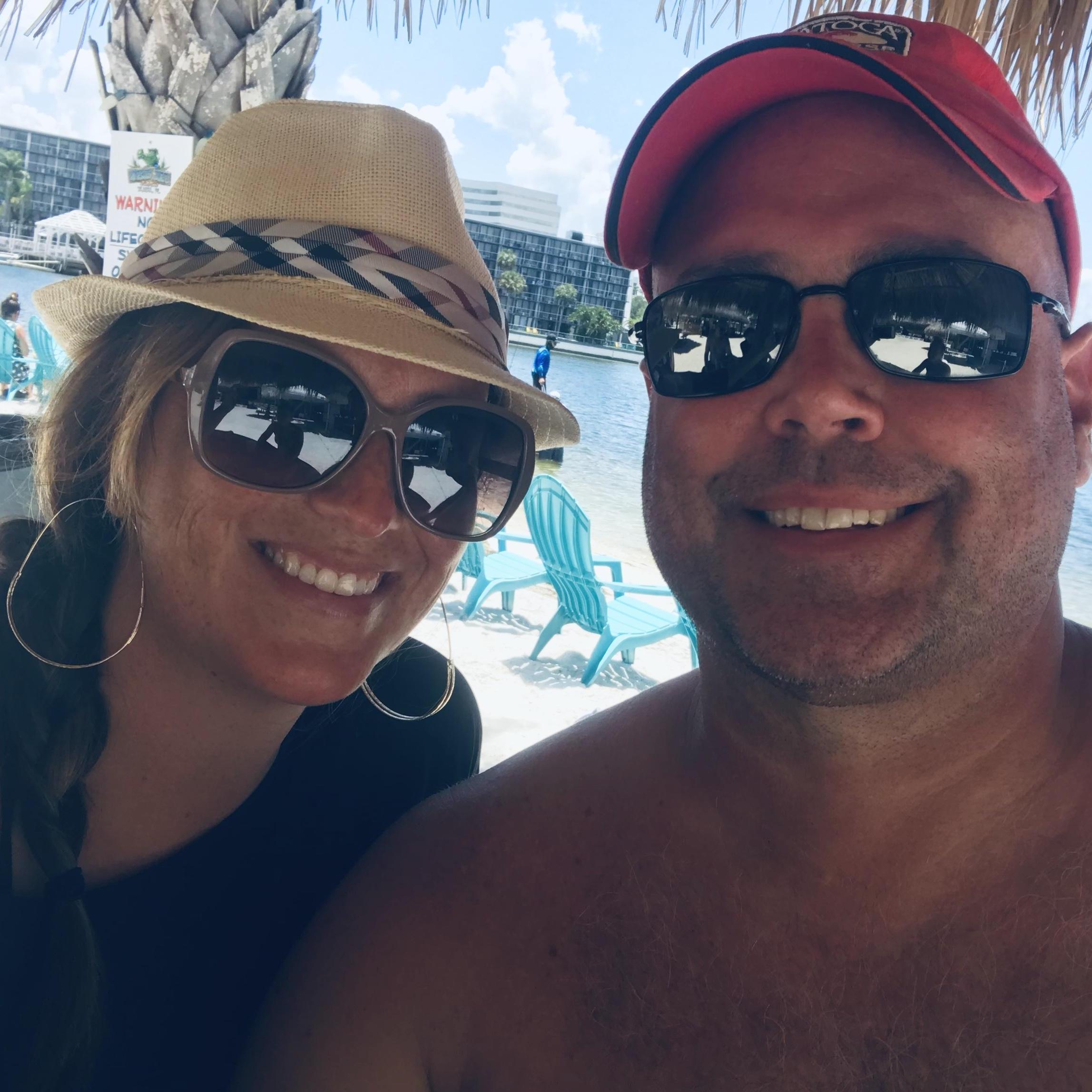 Beach'n at home in Tampa at Whiskey Joe's with good friends.