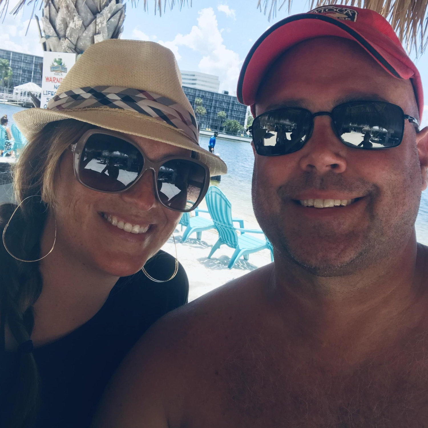 Beach'n at home in Tampa at Whiskey Joe's with good friends.