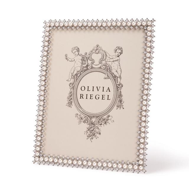 Olivia Riegel Crystal & Pearl Frame, 8" x 10"