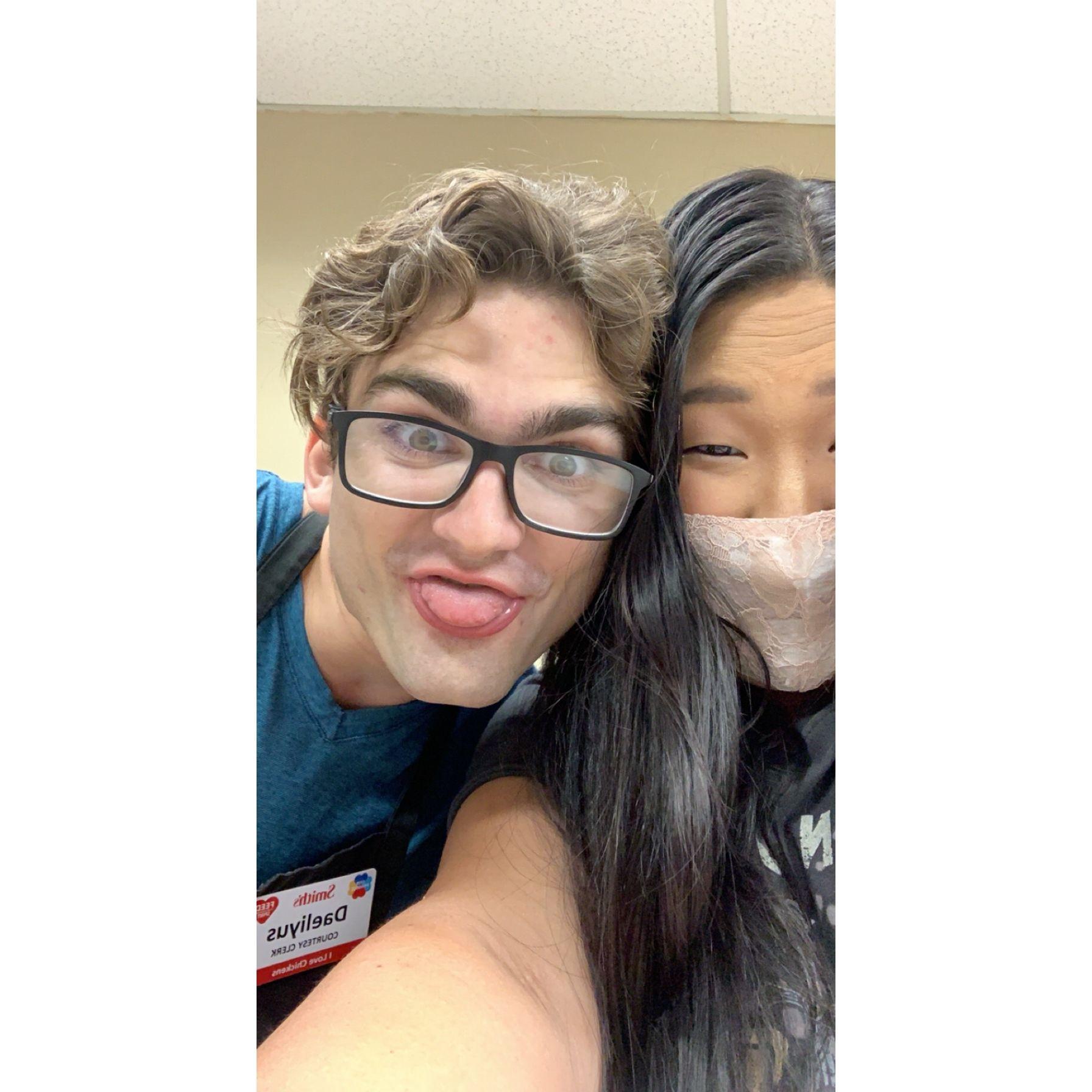 When we used to work together, essentially got paid to see each other.