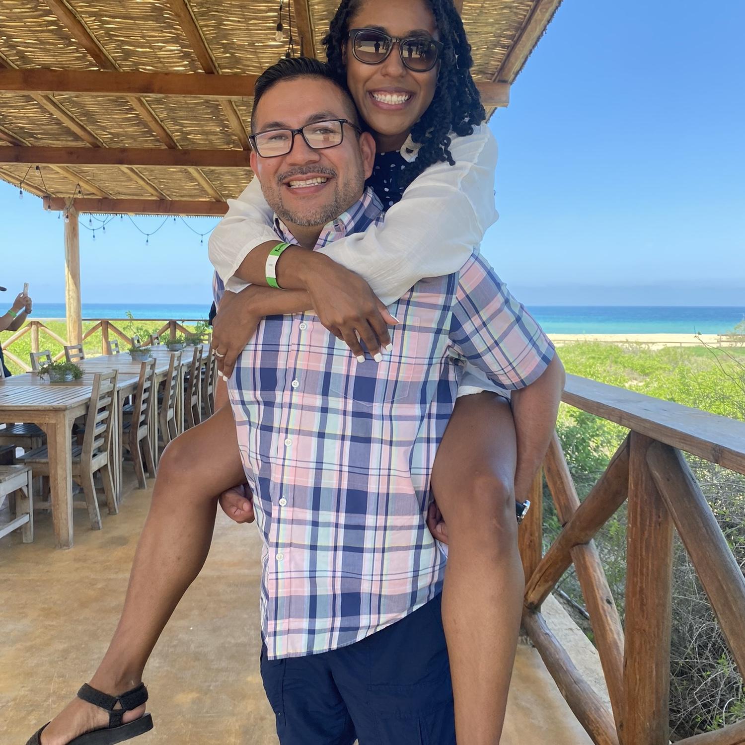 Dinner in Cabo. Celebrating 7 years!