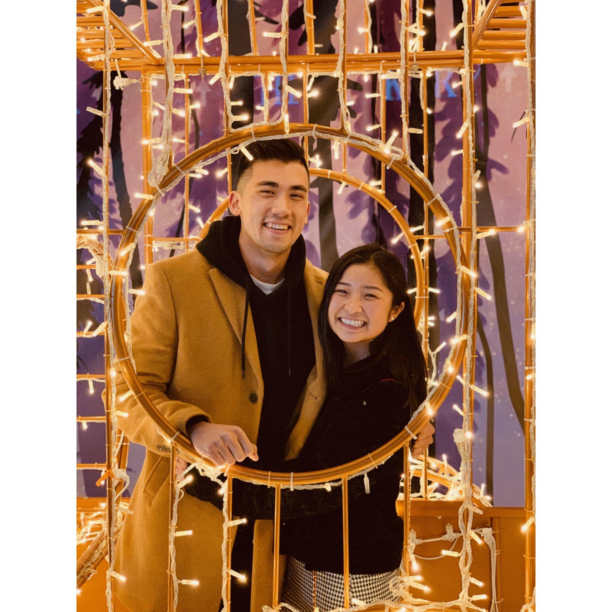 Spending first holiday festivities together.