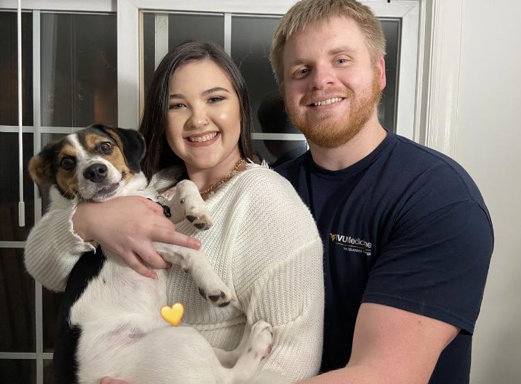 Our first NYE with Beans (2020).