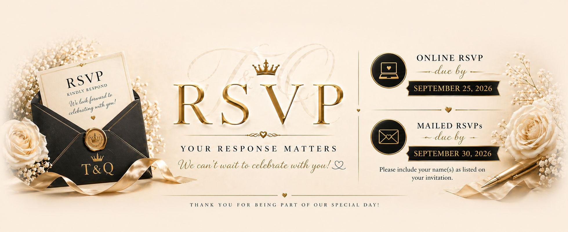 The Wedding Website of Quantez Ravenel and Tiffany Smith