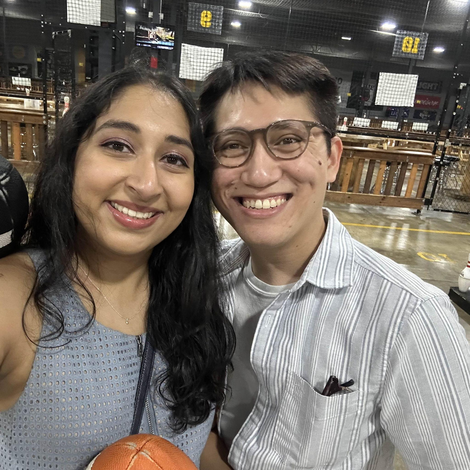 We tried "Fowling" aka Football Bowling! It was exhausting!