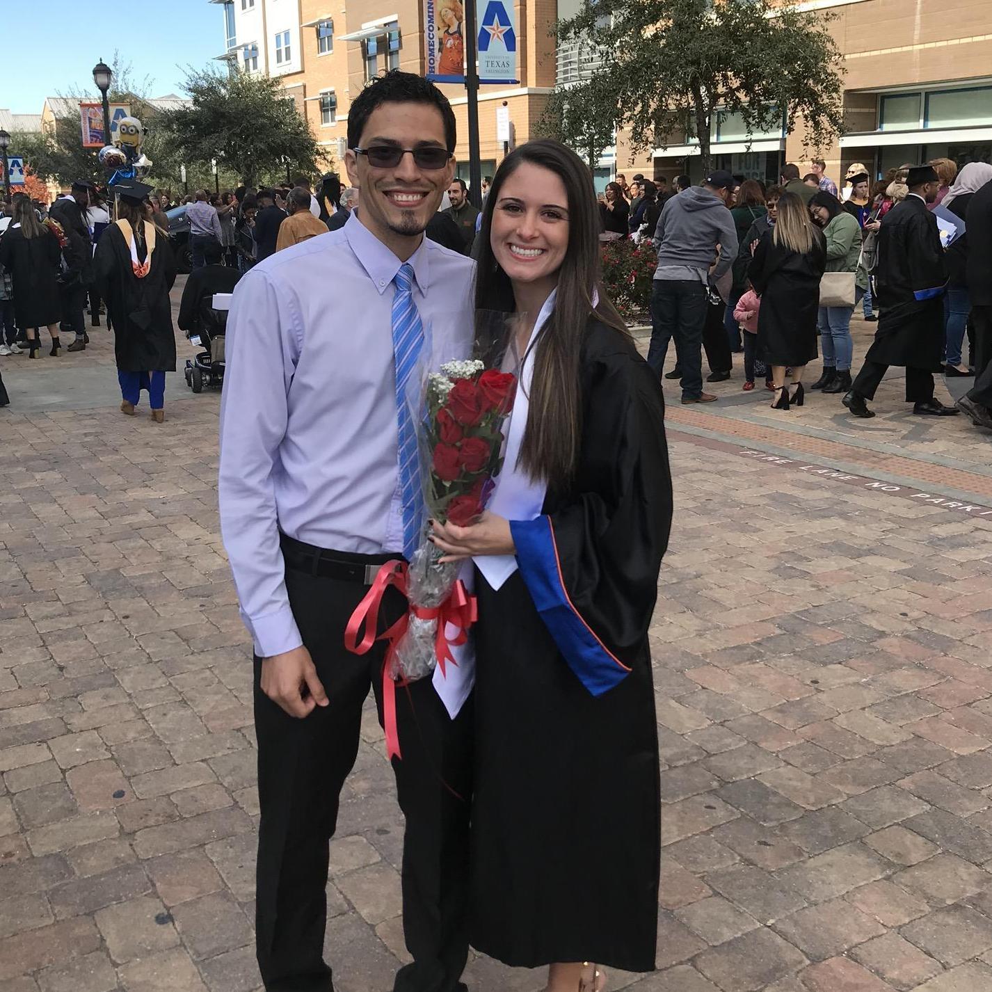 Celebrating College Graduation from University of Texas Arlington!