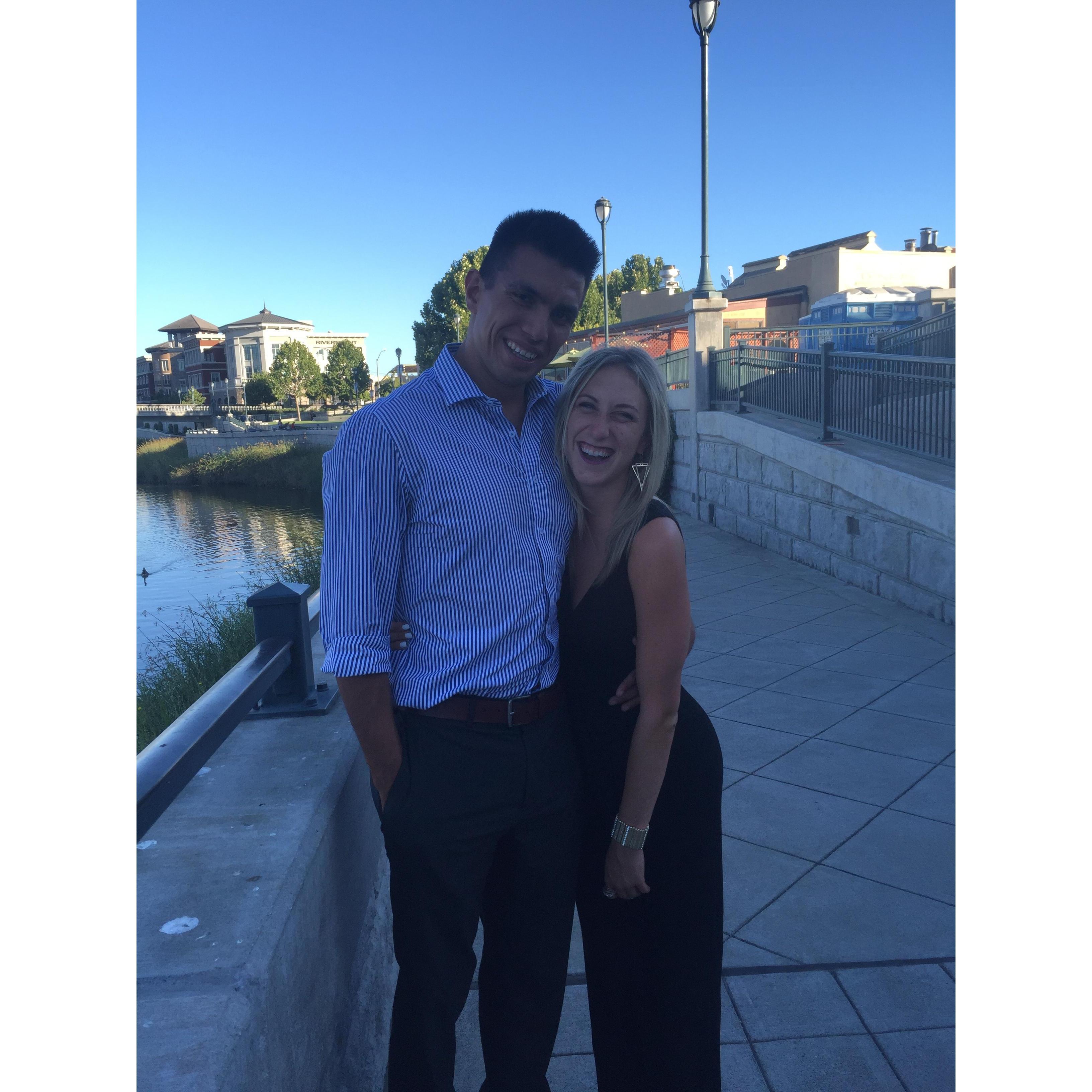 We visited Napa on my trip to California.  It was fun to enjoy wine country together and get all dressed up!
