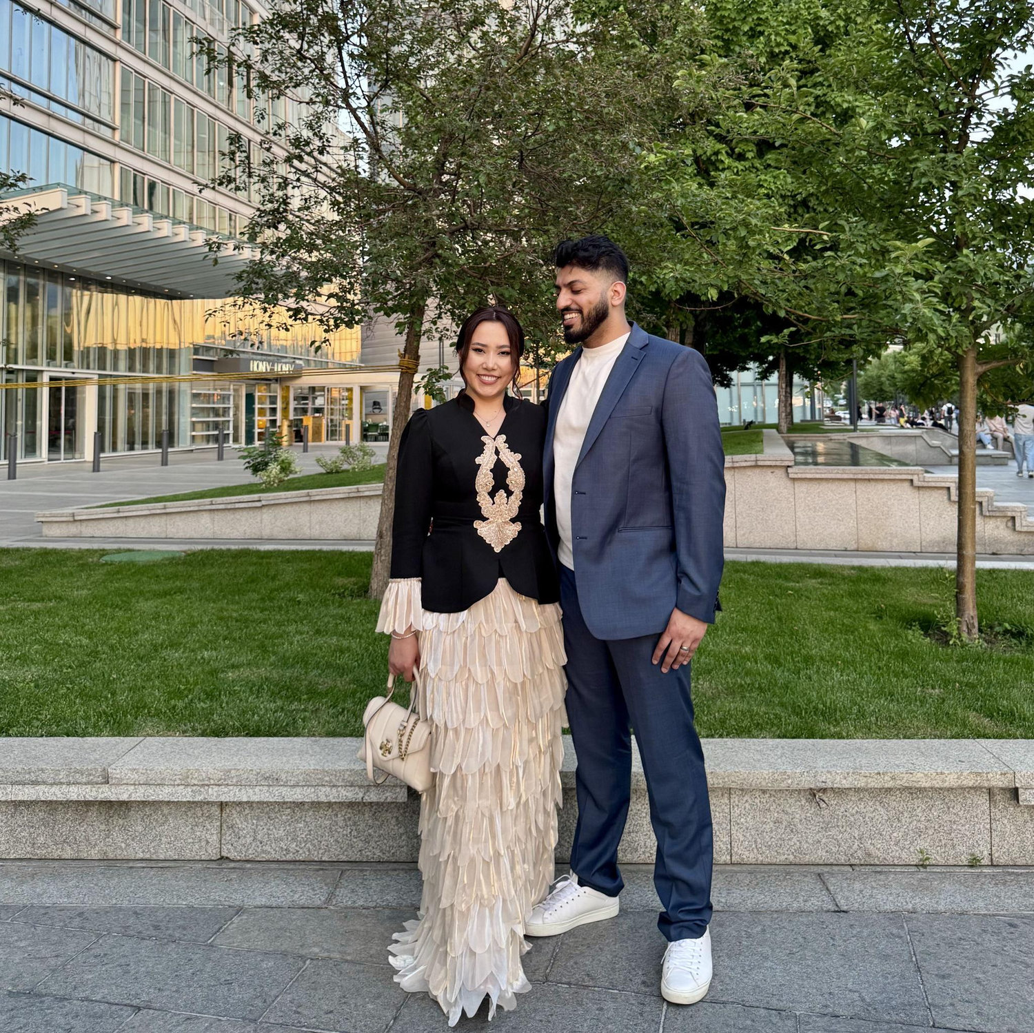 After the first day of the ceremony in Almaty