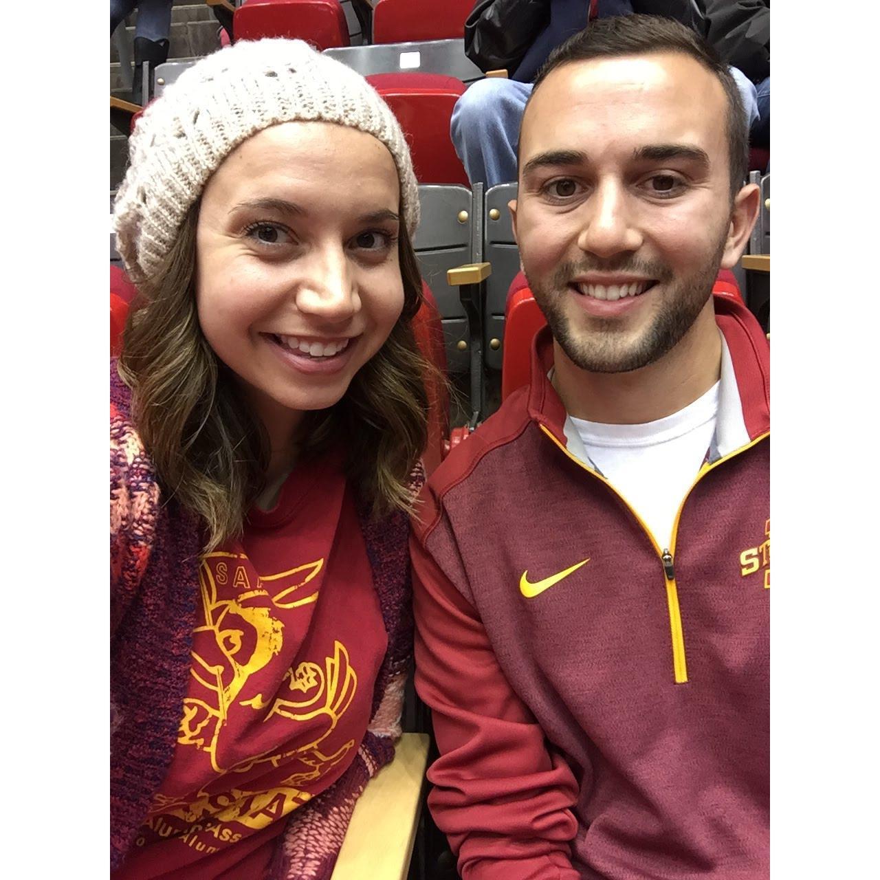 Rachel's First Iowa State Game
The day before Jordan asked Rachel to be his girlfriend | ISU basketball game at Hilton Colosseum