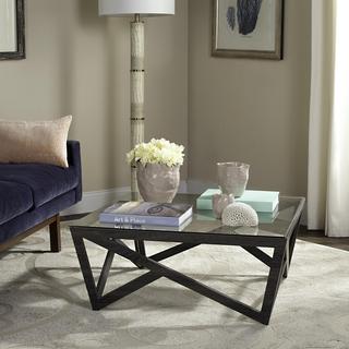 Ralston Mid Century Glass Top Coffee Table