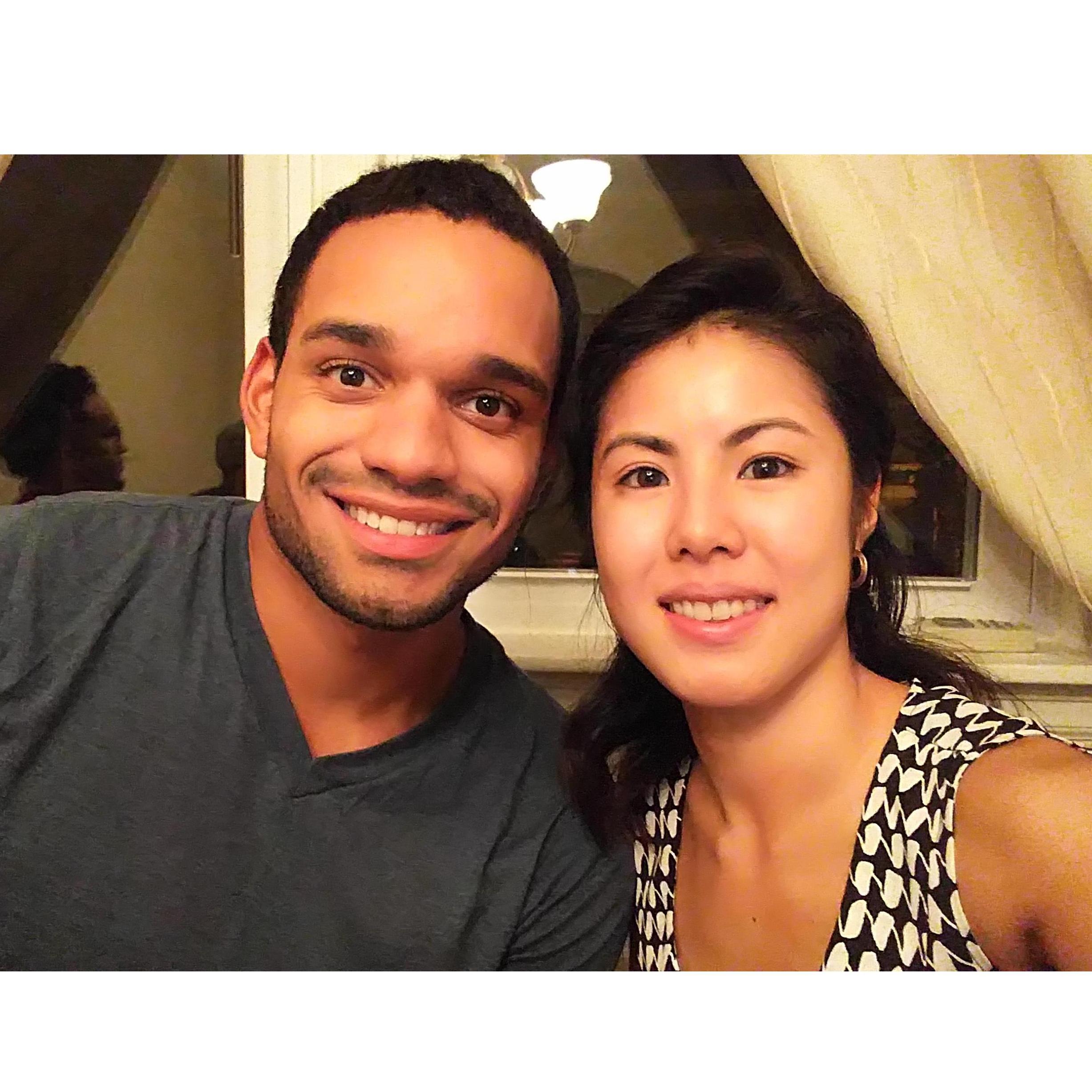 Game night at our brother's house in Philadelphia. (August 2016)
