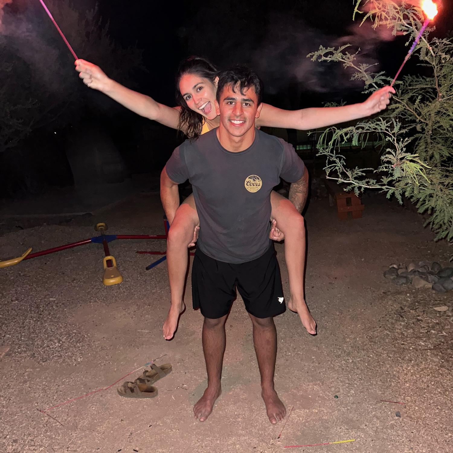 We went camping, went to a dbacks game, Tonto National Bridge, spent the 4th of July together and celebrated my 26th birthday!