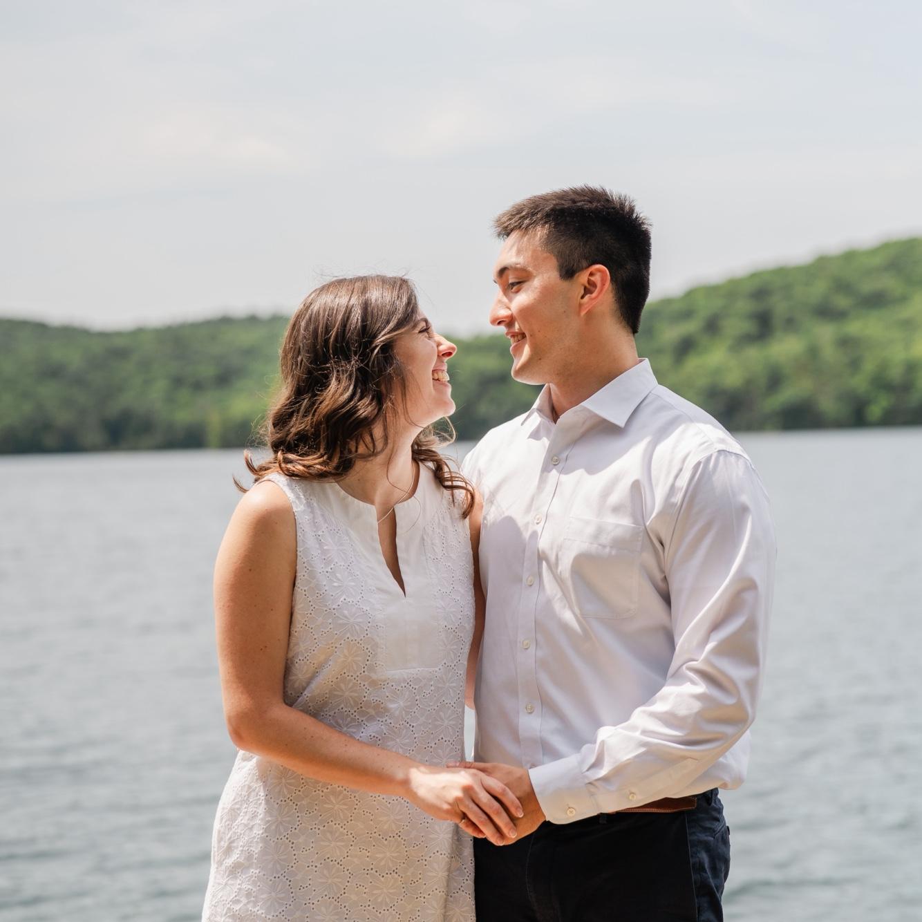 July 2025 - Engagement Photos!! Sunset Lake, Benson, VT (at Abbie’s Grammie’s lake house).