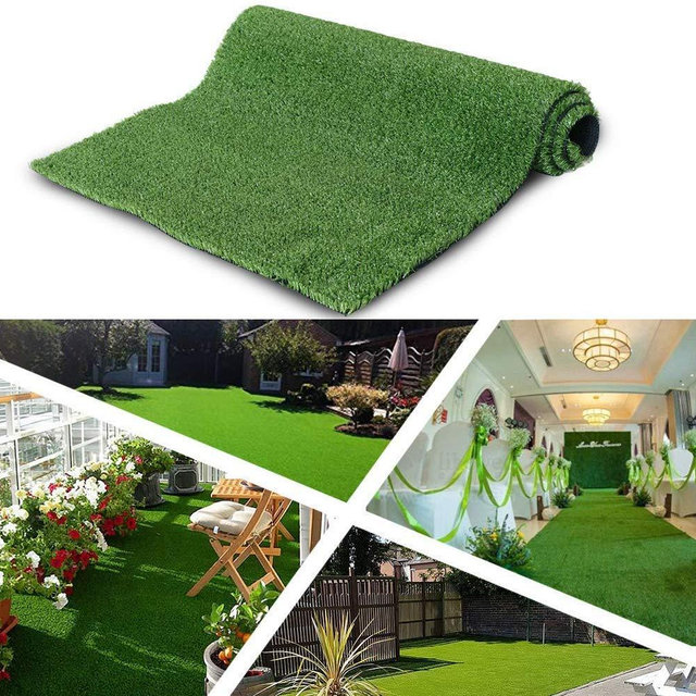 ALTRUISTIC Customized Synthetic Artificial Grass Mat 4ft x 10ft,Indoor Outdoor Garden Lawn Landscape Turf for Pets, Faux Grass Rug with Drainage Holes