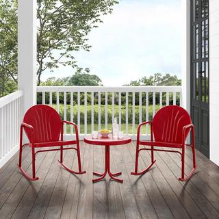Griffith 3-Piece Outdoor Rocking Chair Set