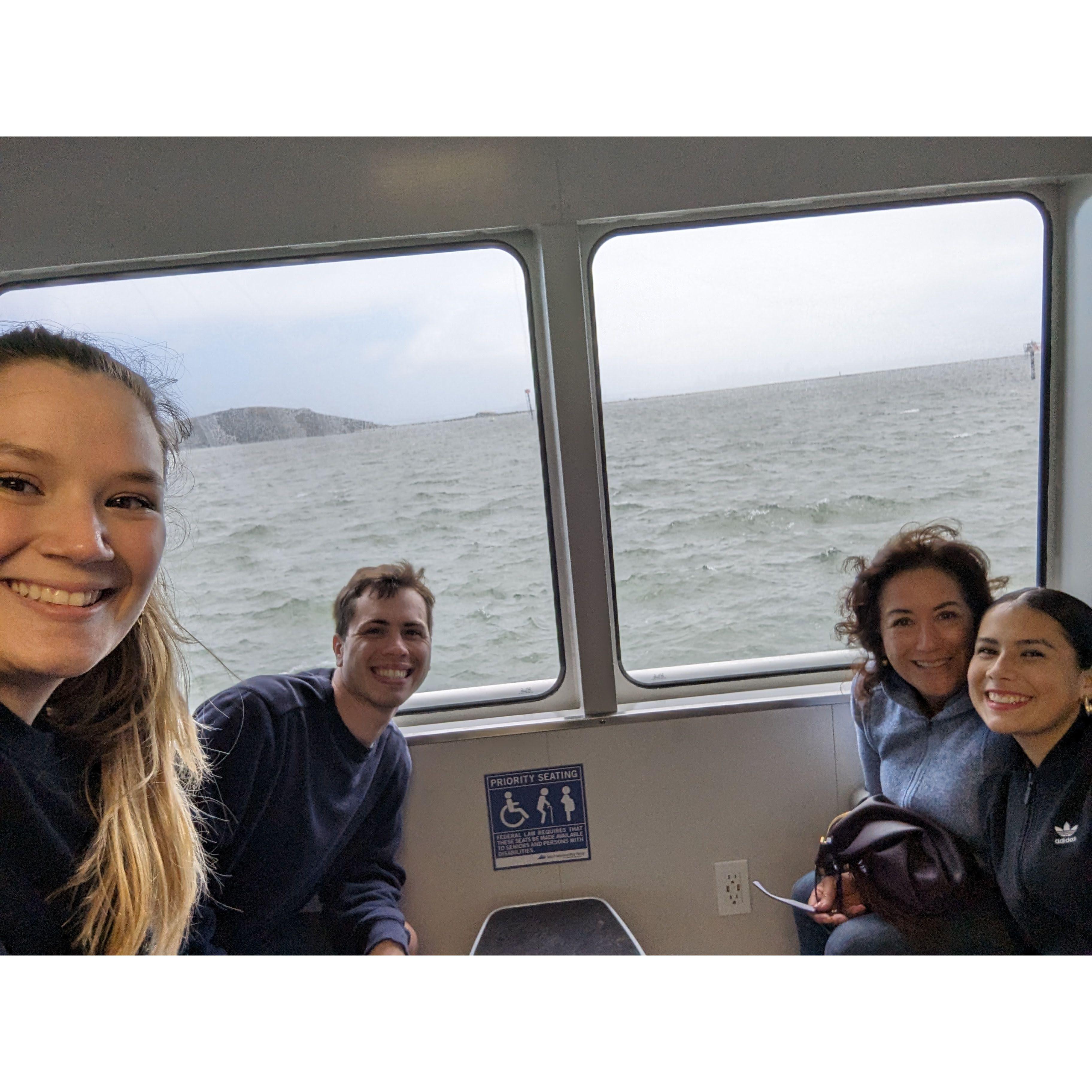 Ferry ride to SF with Hanna's mom and niece <3