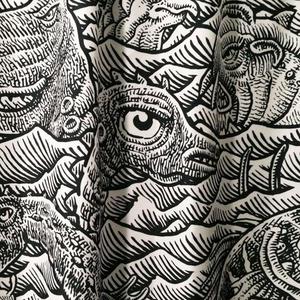 Sea Monster Shower Curtain