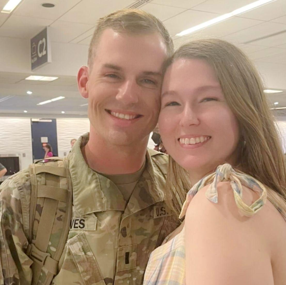 His return from his deployment in Kuwait June 2022