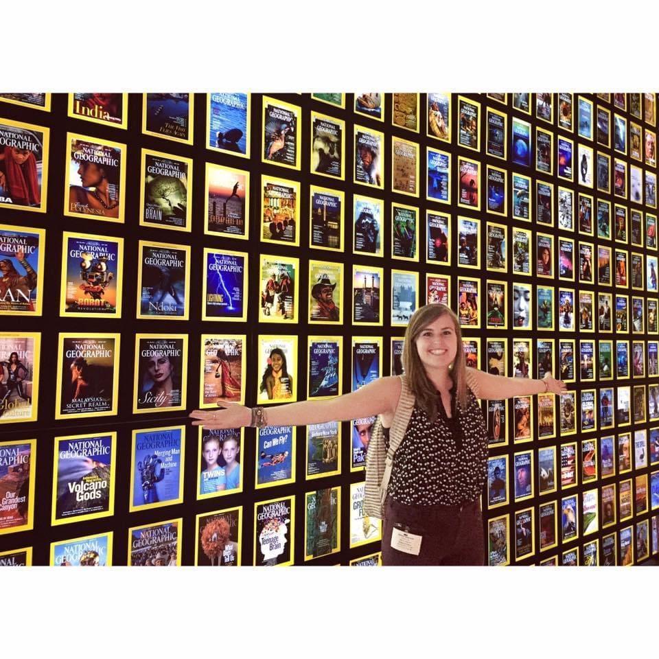 Victoria on her first travel shoot with National Geographic!