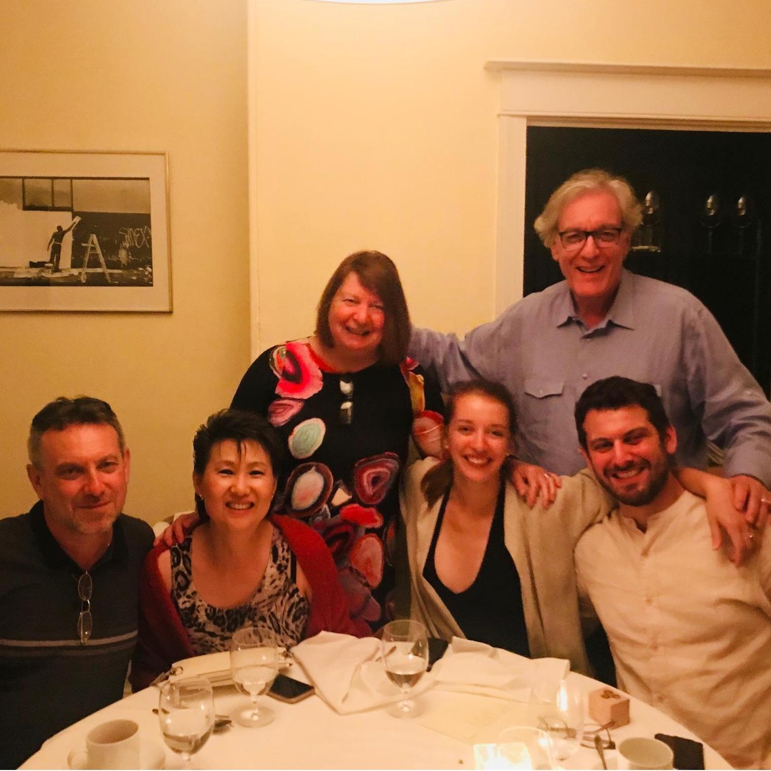 Celebrating our engagement with family.