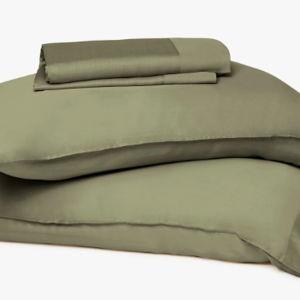 Breeze Sheets & 2 Pillow Case Set | Color Moss + Size King