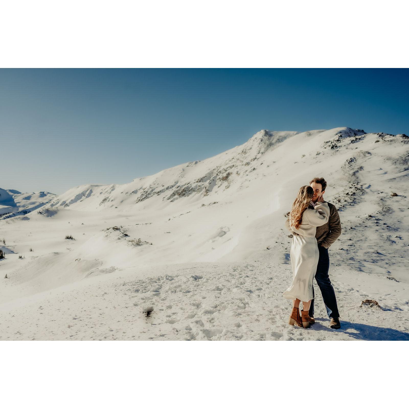 decided to take engagment photos on the Continental Divide!