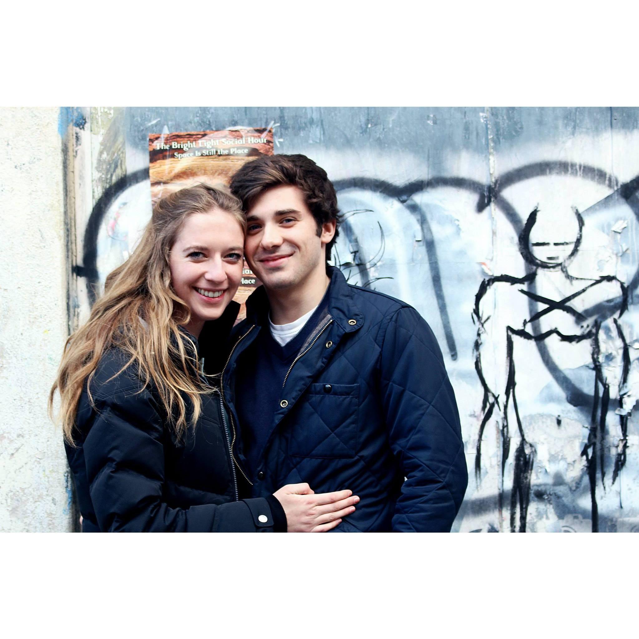 Our first official photo after dating – March 2015