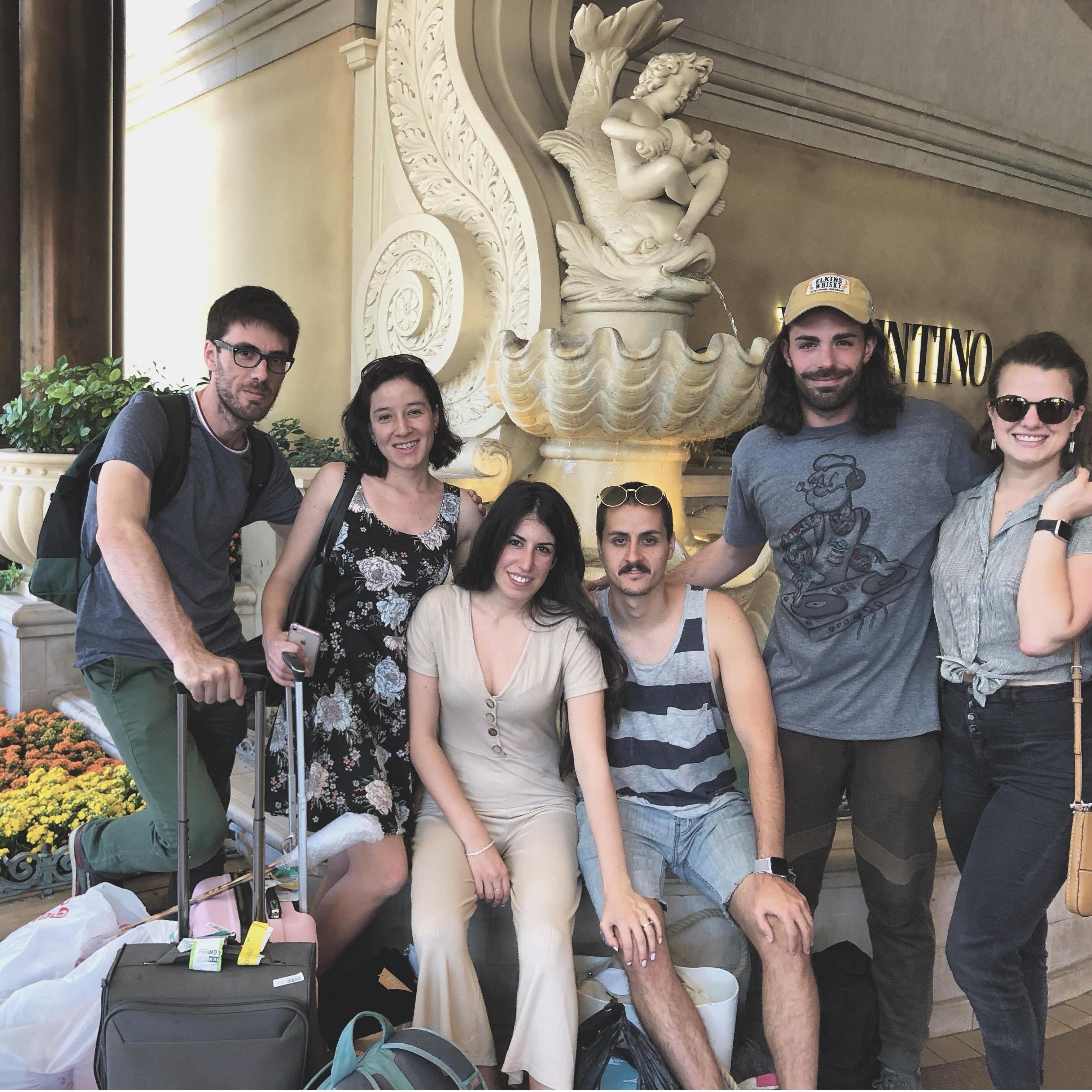 Post wedding bliss in front of the Bellagio, Las Vegas (June 2019)