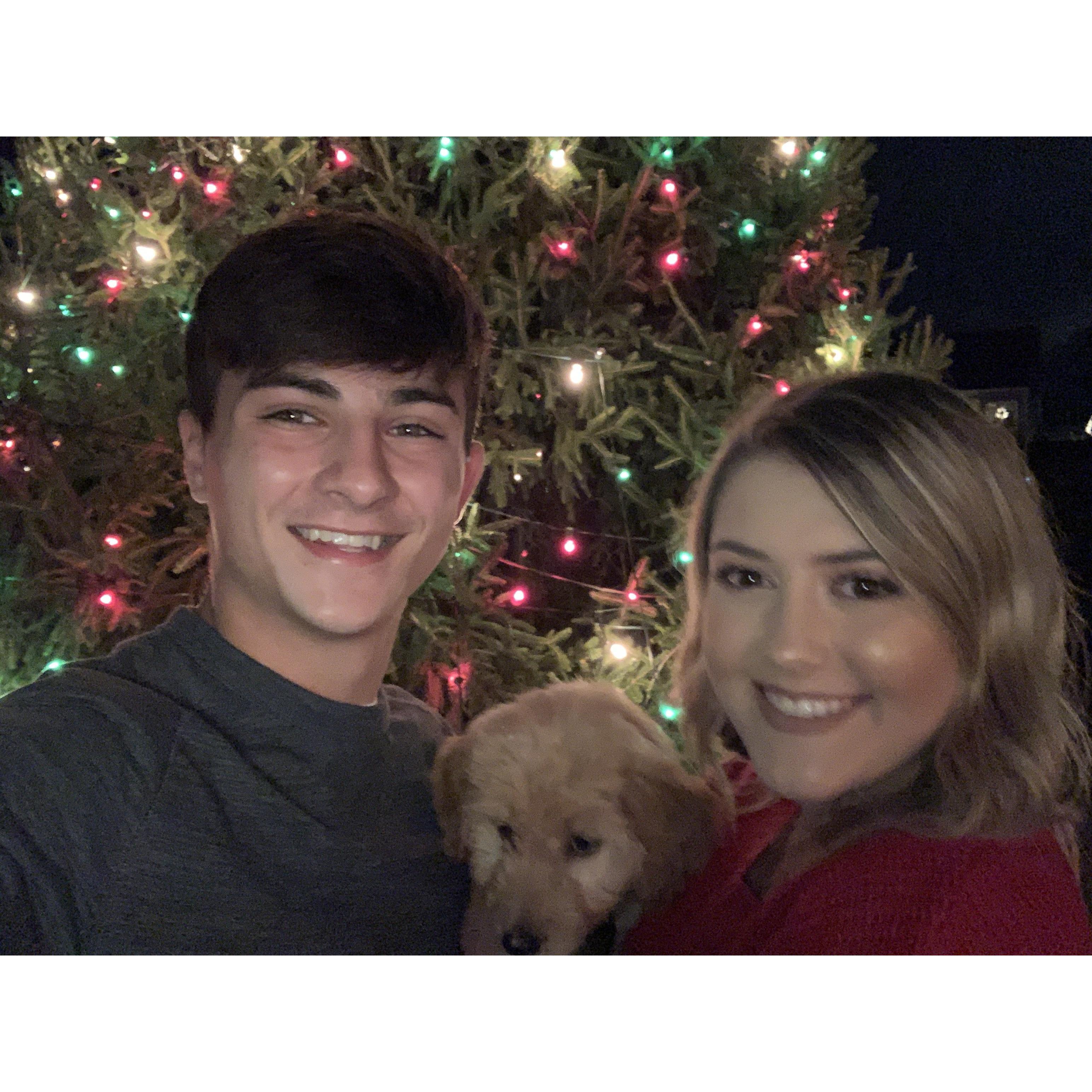 Christmas lights with our baby girl. 2019