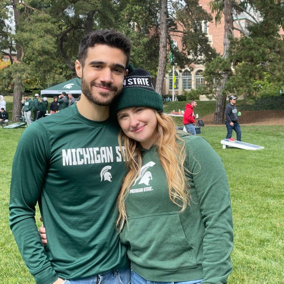 Back to MSU to tailgate as alumns, 2022