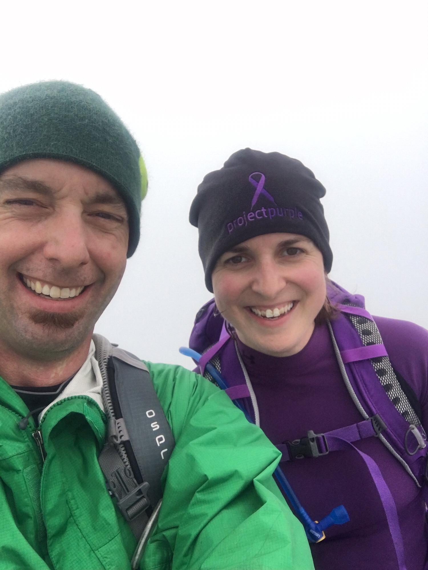 Top of Algonquin Peak 5,000+ft elevation and completely socked in. We climbed 3 peaks this day and I was convinced I was getting a ring...I didn't.