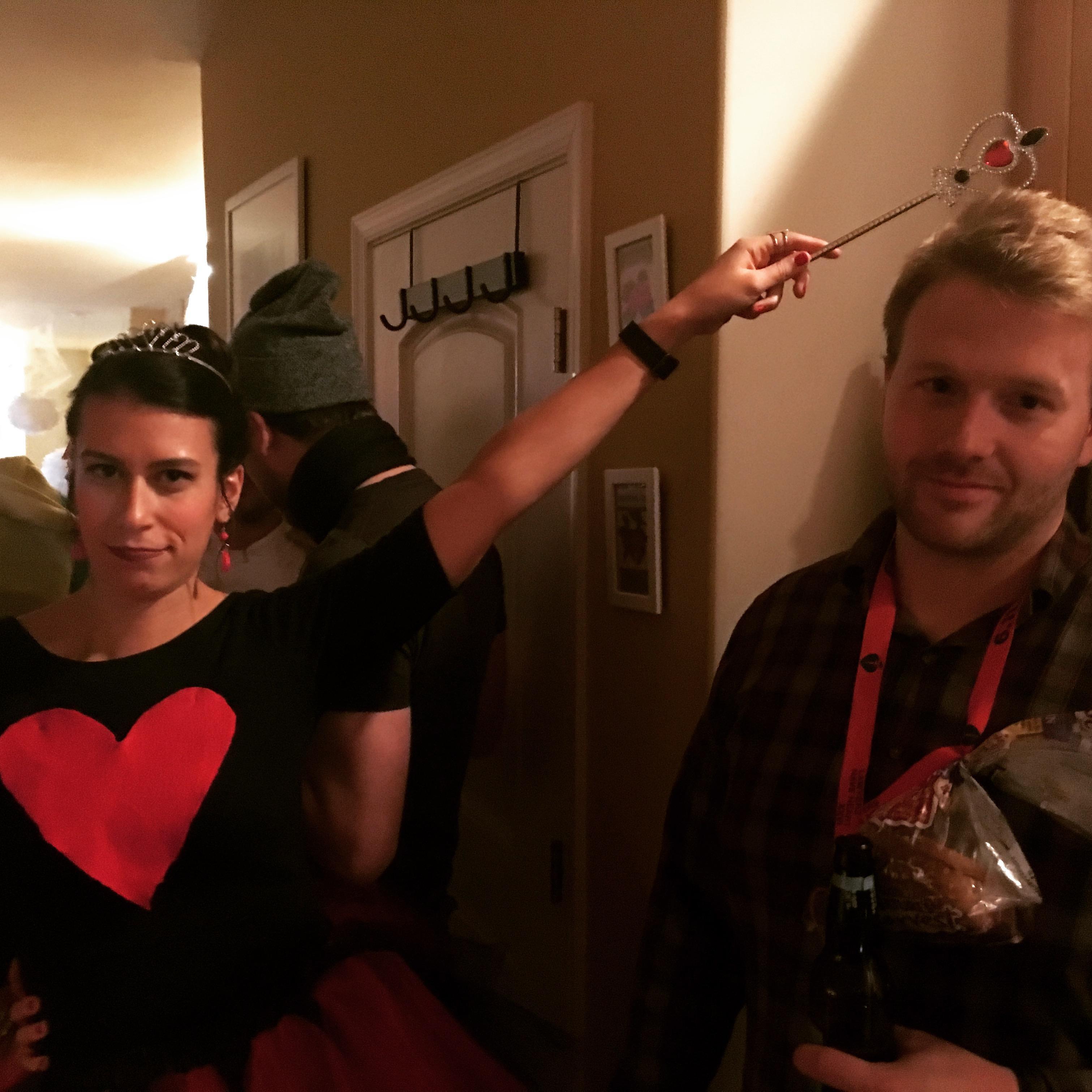 Halloween featuring The Queen of Hearts and Jake's terrible costume (Bread Winner) (October 2016)
