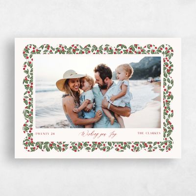 Beige Standard Holiday Card - Bloom Landscape