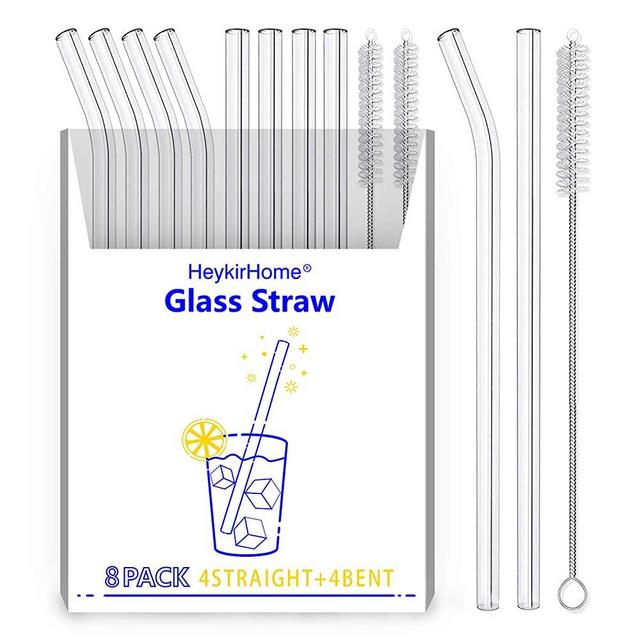 Glass Drinking Mason Jar Cups with Handle & Wooden Carrier with Reusable  Straws, Lids & Handles Set of 6, 16oz - Great Mother's Day Gift 