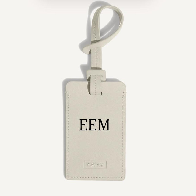 The Luggage Tag in Salt White