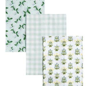 Blue Floral Towel Set