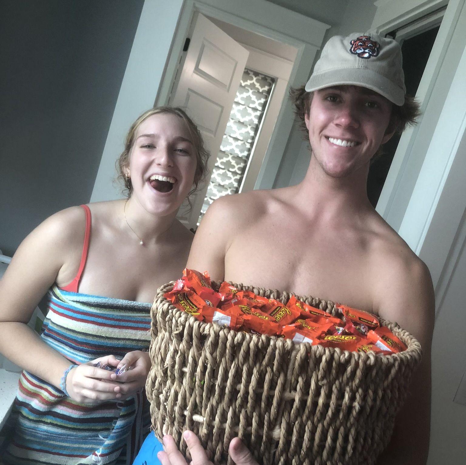 Our first picture taken together! Shout out to the woman behind the camera - Carolyn Donahoe!
